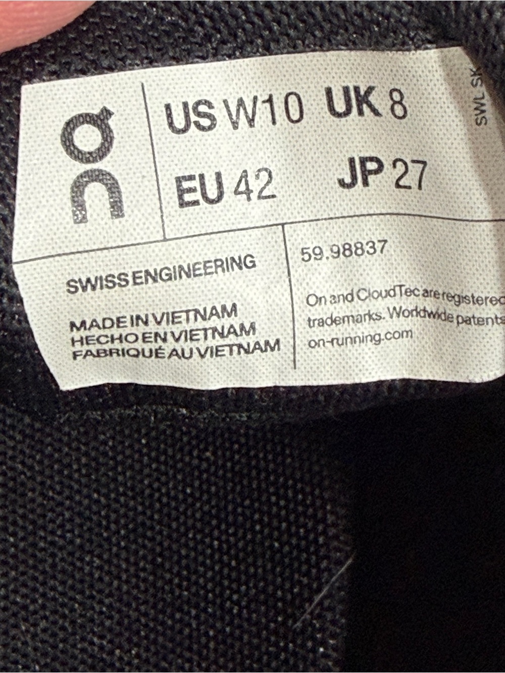 On - Cloud 5 Woman’s Waterproof Sneakers in GLACIER. Excellent Condiiton SZ 10 - Picture 9 of 15